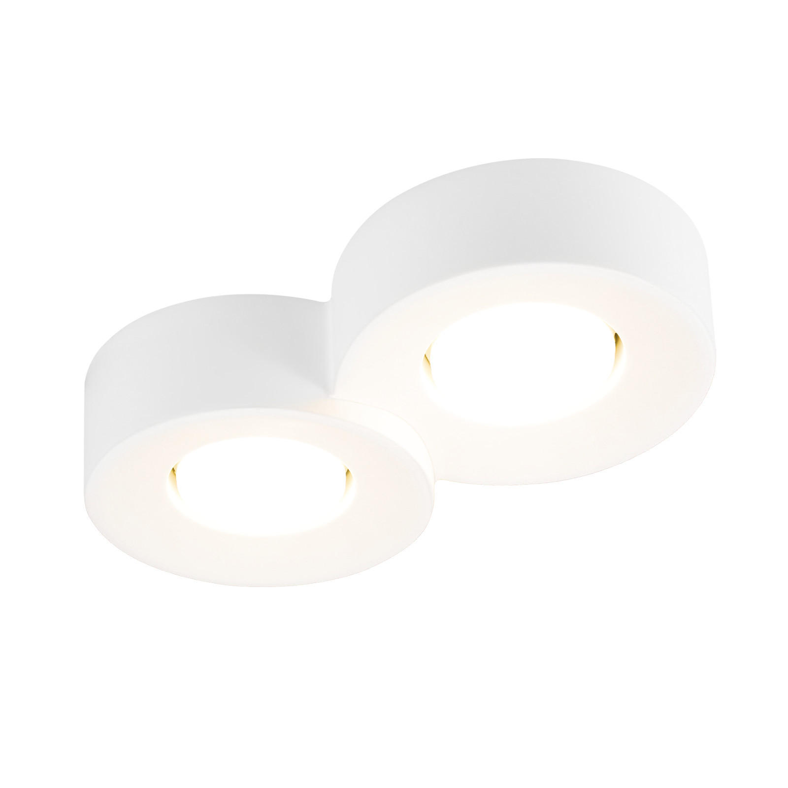 DECKENSTRAHLER Funkelhild 5.5/15/28 cm - Weiß, Metall (28/5.5/15cm) - ZMH