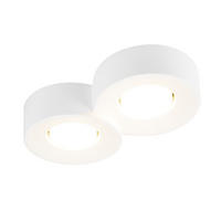 DECKENSTRAHLER Funkelhild 5.5/15/28 cm - Weiß, Metall (28/5.5/15cm) - ZMH