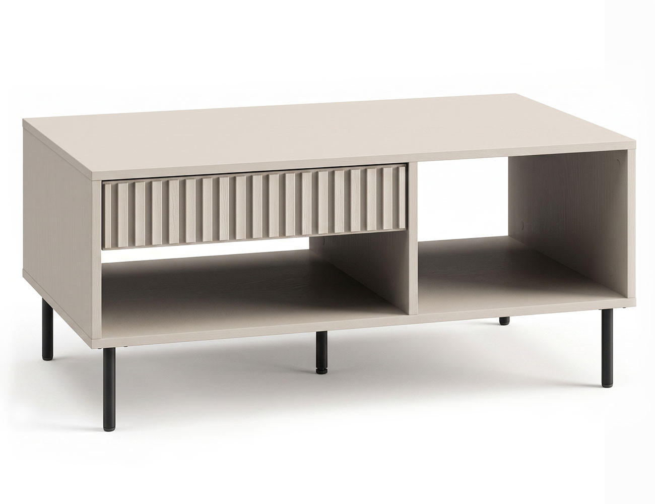 COUCHTISCH Sophie kaschmir matt 100 / 60 / 45cm - Braun, Holz/Holzwerkstoff (60/100/45cm) - Feldmann-Wohnen