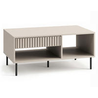COUCHTISCH Sophie kaschmir matt 100 / 60 / 45cm - Braun, Holz/Holzwerkstoff (60/100/45cm) - Feldmann-Wohnen
