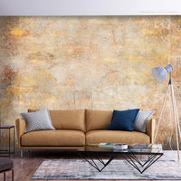 SELBSTKLEBENDE FOTOTAPETE 392/280 cm - Goldfarben/Braun, Kunststoff/Textil (392/1cm) - KUNSTLOFT