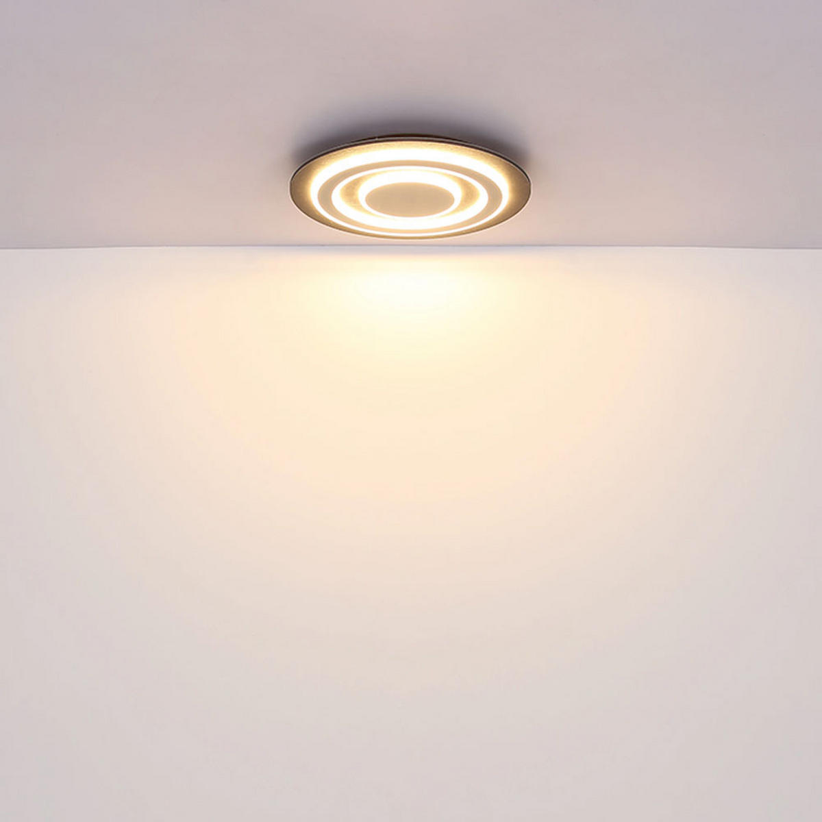LED DECKENLEUCHTE Metall Anthrazit Grau - Anthrazit, Metall (48/48/5.2cm) - Globo Lighting