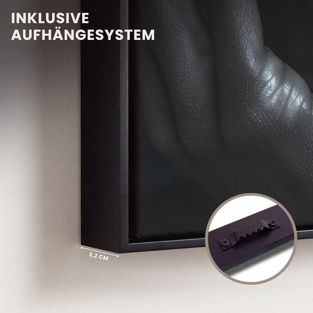 LEINWAND Bilder mit Rahmen - Frau - Gold - Porträt - Schwarz-Weiß - Luxus - 40x60 - Hellblau, Textil (40/60cm) - MuchoWow
