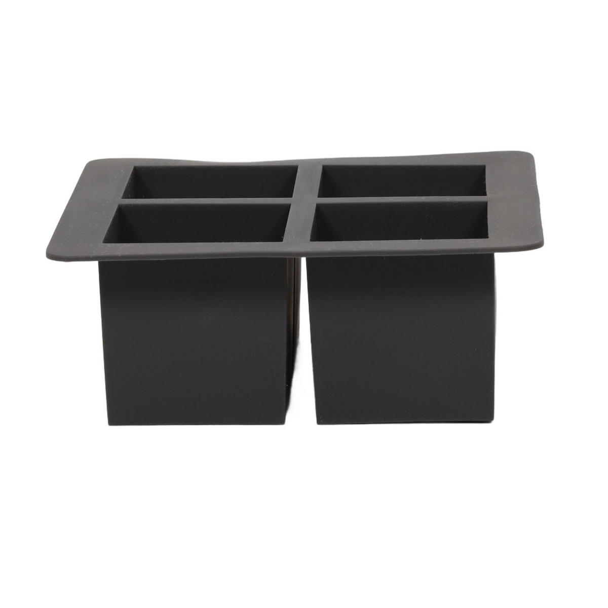 EISWÜRFELFORMER große Würfel XL für Whisky 16/16/6 cm - Anthrazit, Kunststoff (16/6/16cm) - Excellent Houseware