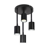 DECKENSTRAHLER Maeder 4-flammig 20/20/34cm - Schwarz, Metall (20/20/34cm) - Nettlife