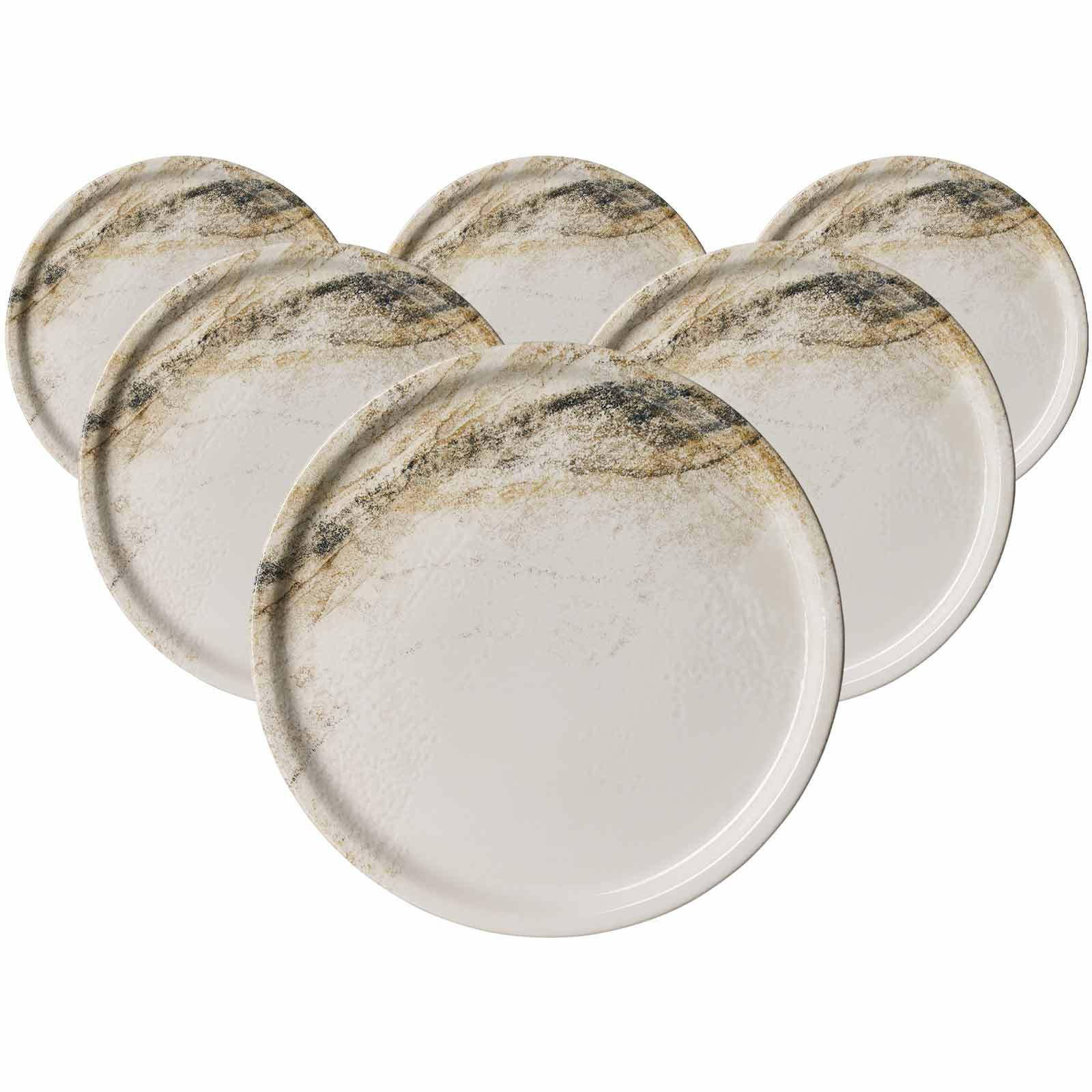 GOURMETPLATTEN Arezzo braun ø 30 cm 6er Set - Braun, Keramik (30/2/30cm) - Ritzenhoff Breker