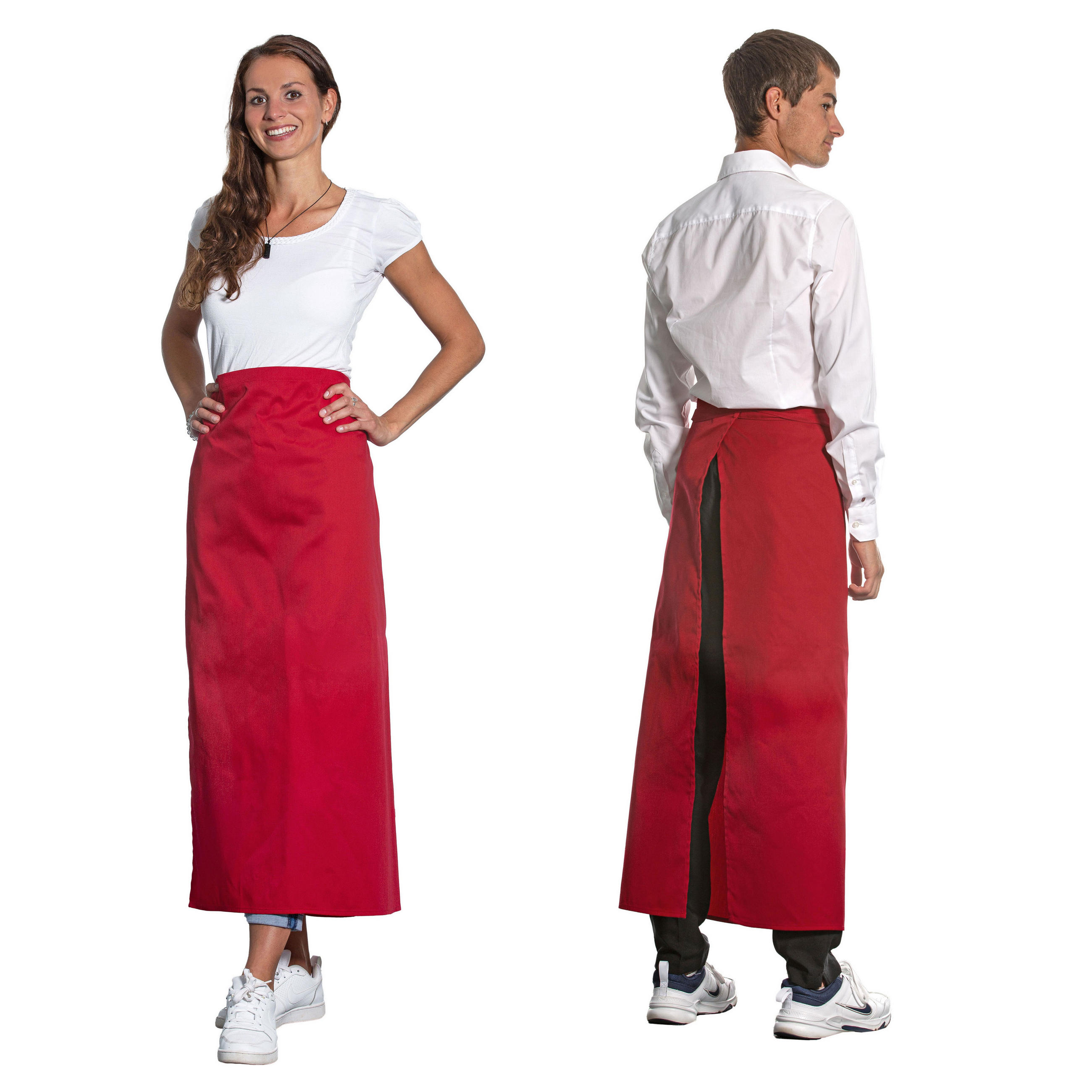 SCHÜRZE , Einheitsgröße, 65% Polyester, 35% Baumwolle, Rot - Rot, Textil (95/100cm) - Zollner