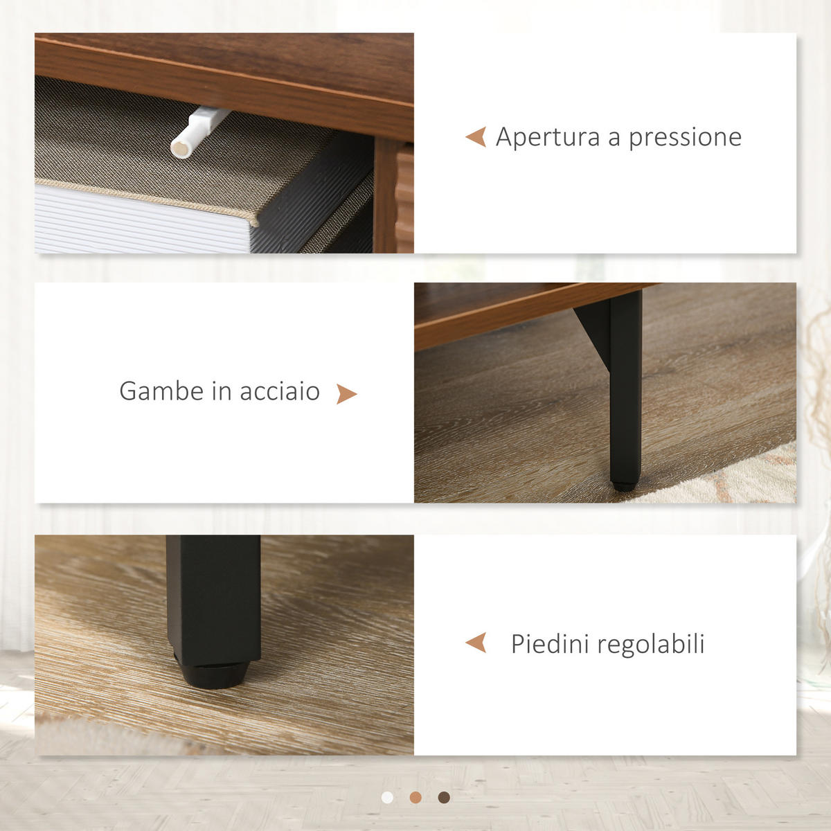TV-MÖBEL Braun 1 Stück - Braun, Holzwerkstoff (150/56/40cm) - GiPP
