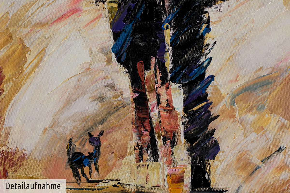 ACRYLBILD HANDGEMALT 60/90 cm - Multicolor, Holz/Textil (1.38/90cm) - KUNSTLOFT