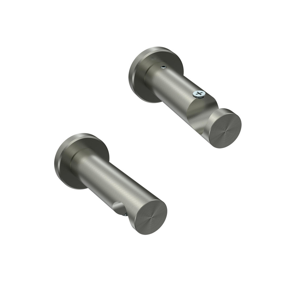 GARDINENSTANGE INNENLAUF Platon Sitra 100 cm, 1-läufig, 20 mm Ø Edelstahl-Optik - Edelstahlfarben, Metall (100cm) - INTERDECO