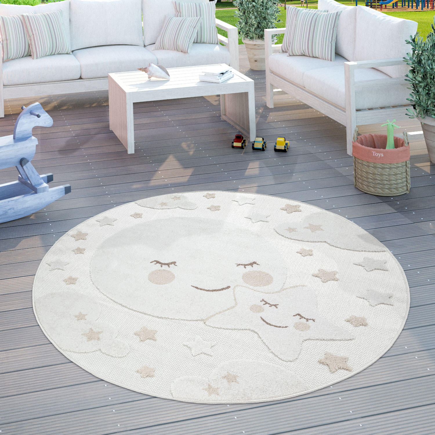 KINDERTEPPICH 160/160 cm Tweet 465 - Creme, Textil (160/160cm) - Paco Home