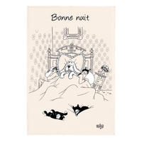 GESCHIRRTUCH Dubout Bonne nuit ekrü 48 x 72 cm - Weiß, Textil (48/72cm) - Winkler