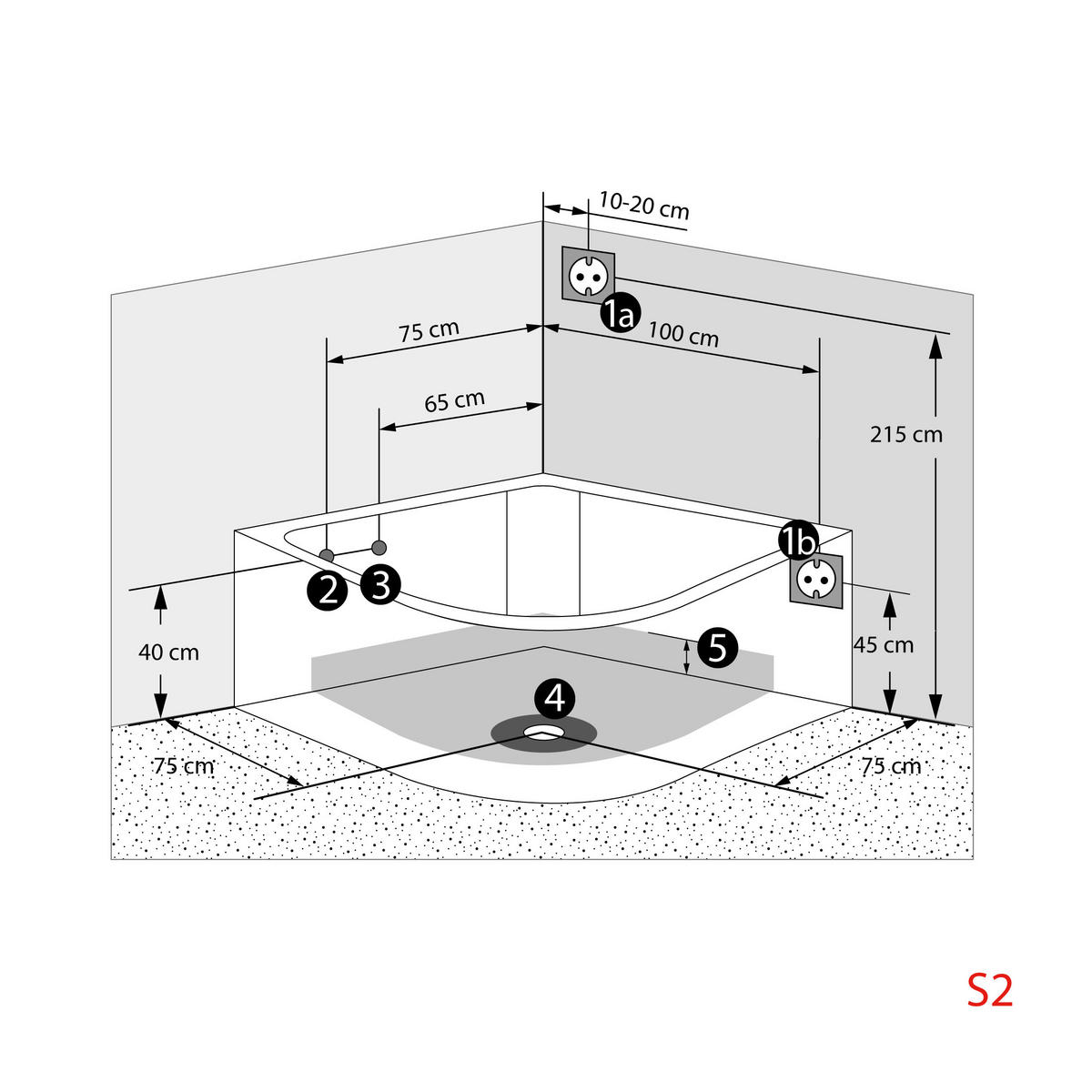 DAMPFDUSCHE Whirlpool Duschkabine K70-WS-TH - Weiß, Glas/Kunststoff (150/150/217cm) - AcquaVapore by Sandra Jentho