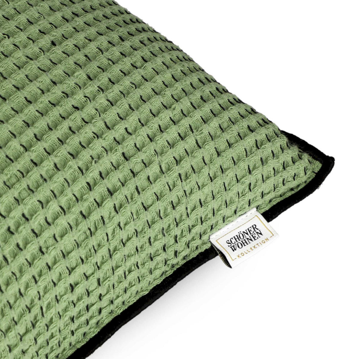 ZIERKISSENHÜLLE FLEX - Grün, Textil (38/38cm) - Schöner Wohnen