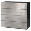 KOMMODE Pavos Sandgrau Hochglanz - Sandfarben, Holzwerkstoff (76/72/35cm) - Vladon