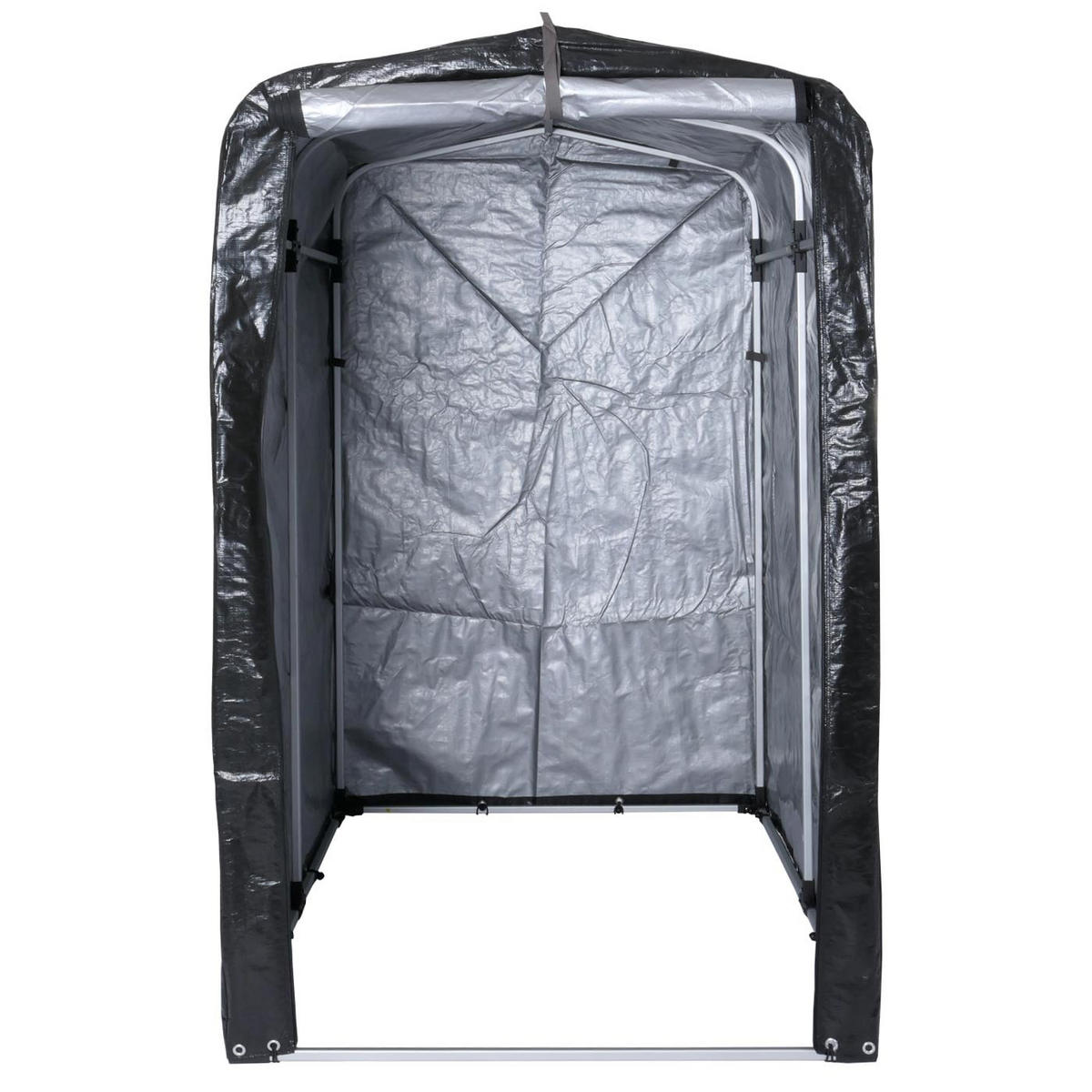 FAHRRADGARAGE 201x121x201cm Anthrazit - Anthrazit, Kunststoff (121/201/201cm) - PROREGAL