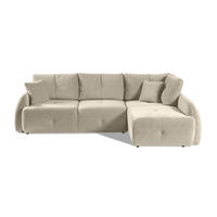 ECKSOFA Pataya Weiß, mit Schlaffunktion - Weiß, Textil (291/172cm) - Bettso