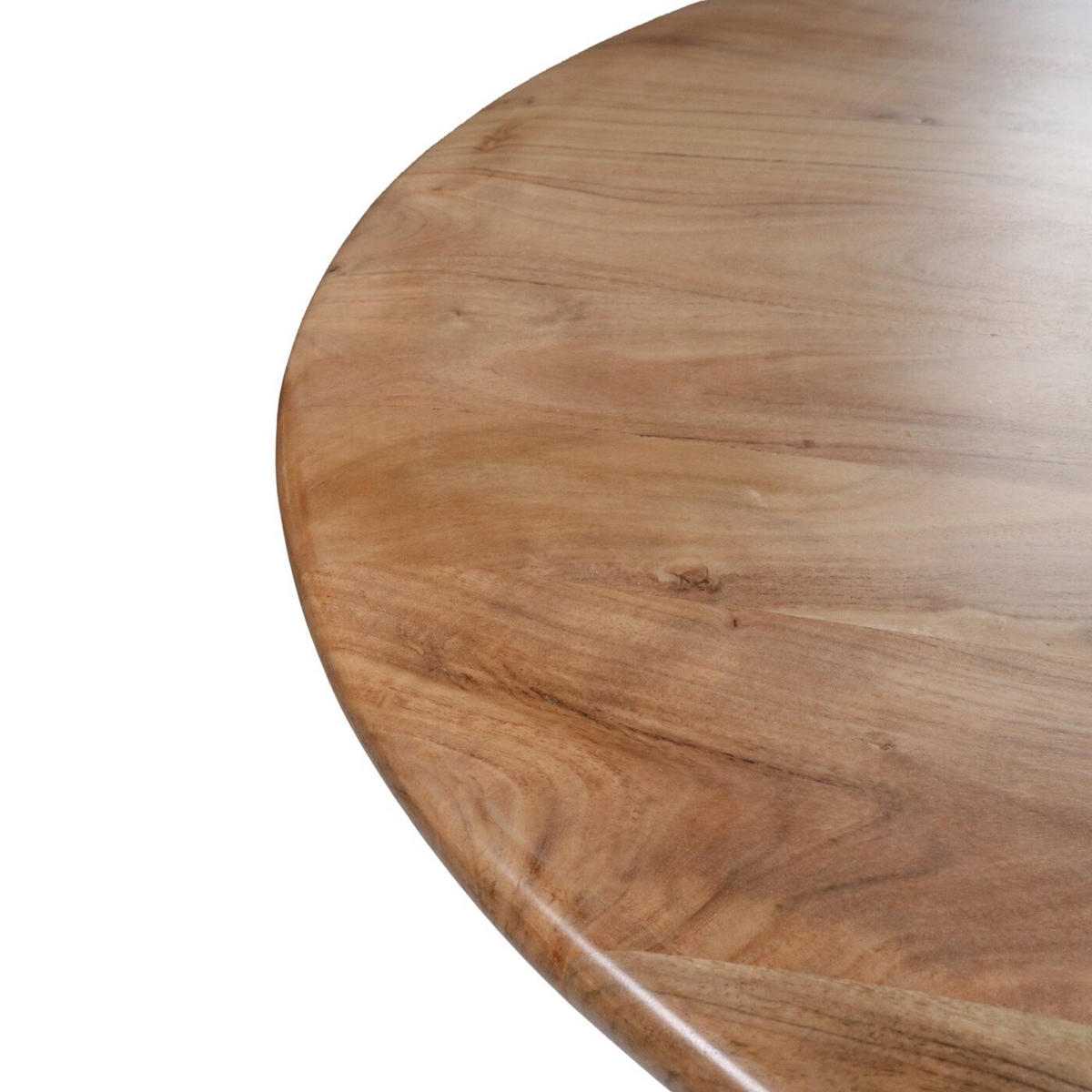 ESSTISCH rund aus Akazienholz 120cm, natürlich - Braun, Holz (120/120/76cm) - Giga Meubel