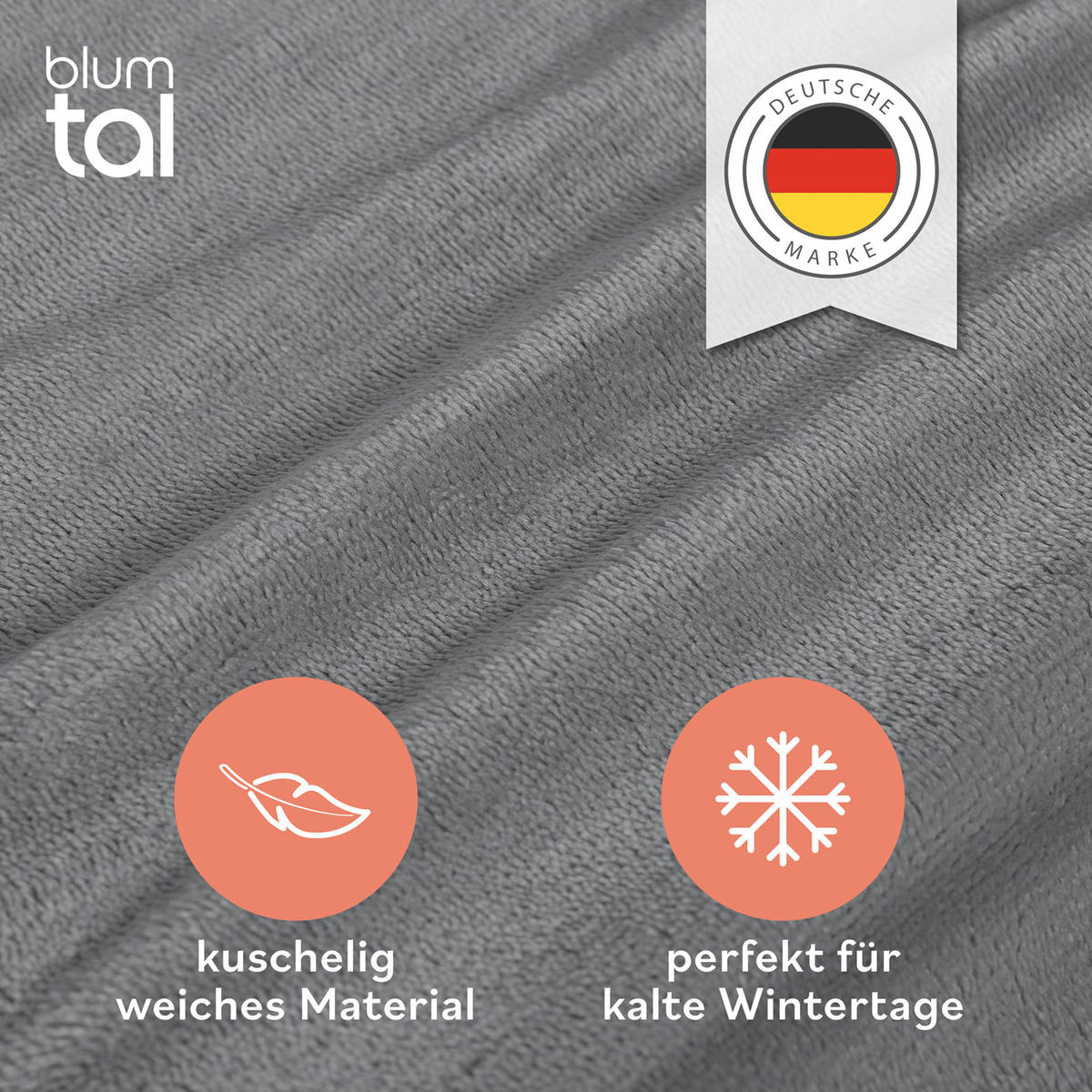 SPANNBETTLAKEN Cashmere Touch 90x200 cm Plüsch Grau - Grau, Textil (200/90cm) - Blumtal