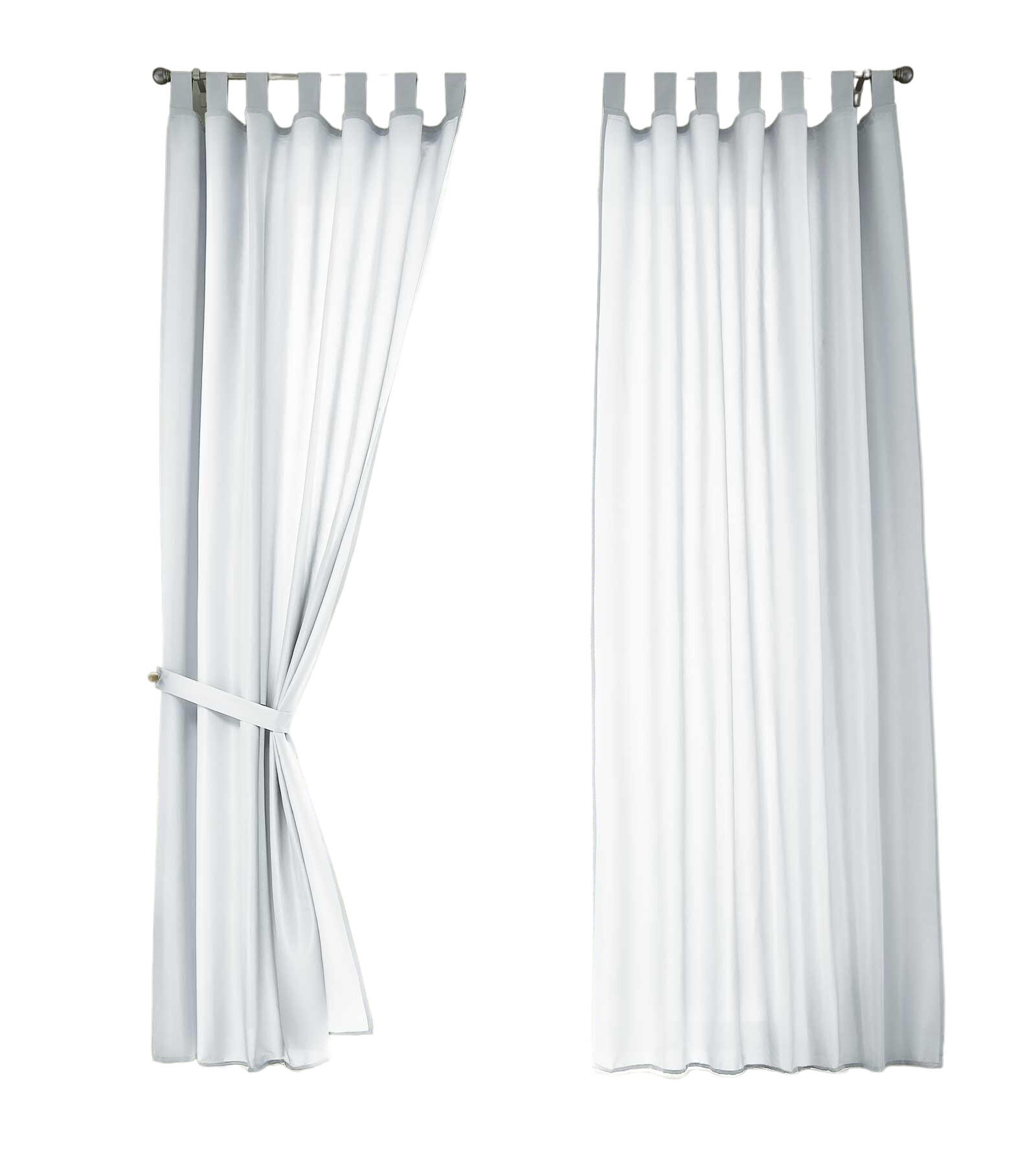 VORHANG 2ER SET POTSDAM HxB 245x140 cm Weiß - Weiß, Textil (140/245cm) - Gardinenbox