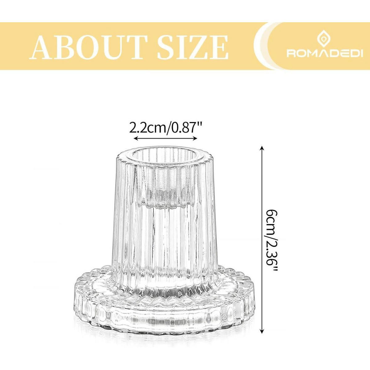 KERZENSTÄNDER 20er Set Glas Transparent 7 cm - Transparent, Glas (5/5/15cm)