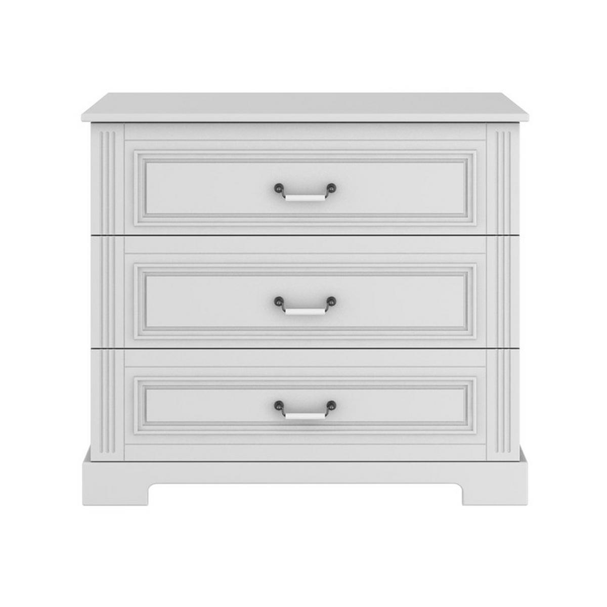 DĚTSKÁ KOMODA Bílá - bílá, kompozitní dřevo (102/90/51cm) - Petits-meubles
