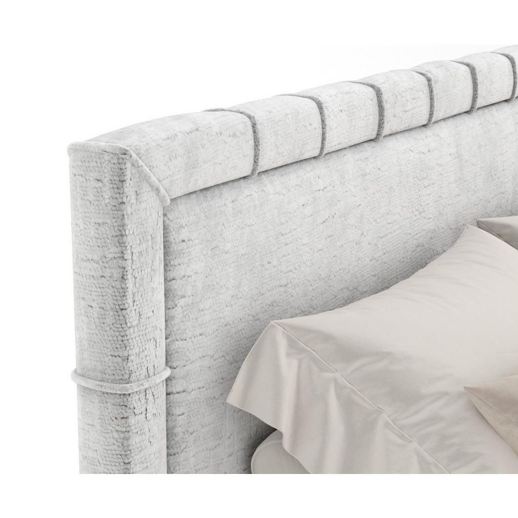 Thumbnail - Maison de Reve Boxspringbett, Hellgrau, Textil, Buche, Kiefer, H3, Höhe ca. 36 cm, 180x200 cm, Oeko-Tex® Standard 100, F...