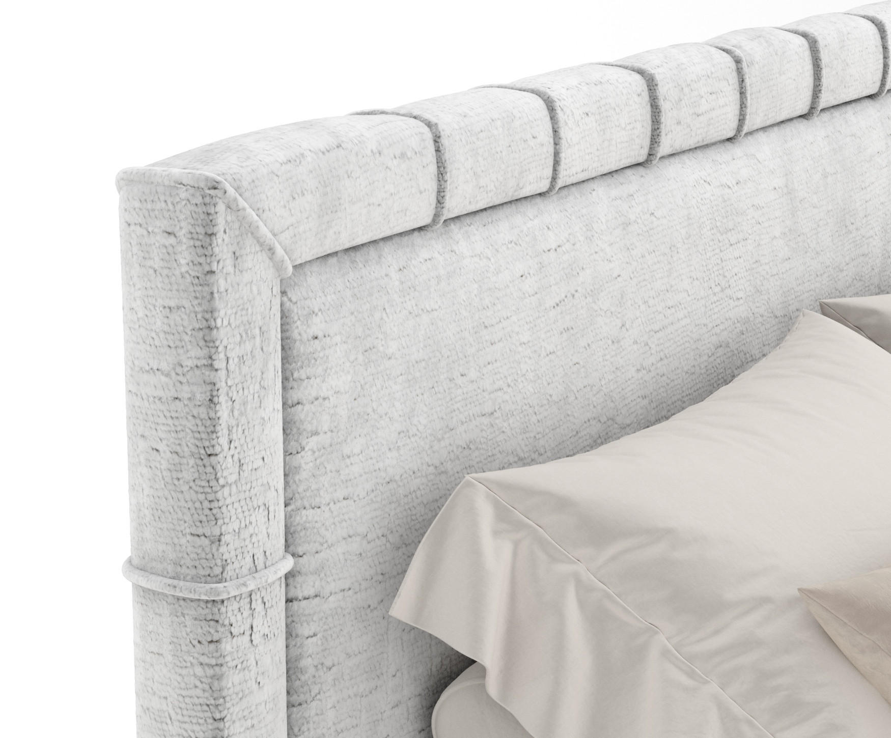 Thumbnail - Maison de Reve Boxspringbett, Hellgrau, Textil, Buche, Kiefer, H3, Höhe ca. 36 cm, 200x200 cm, Oeko-Tex® Standard 100, F...