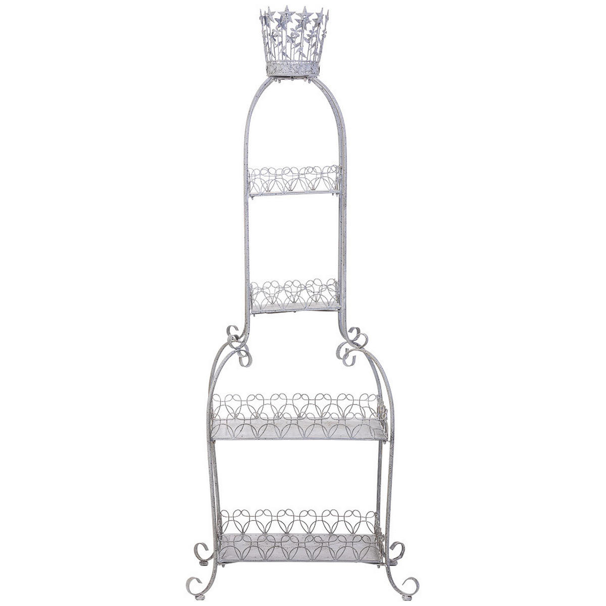 METALLREGAL mit 4 Böden 73x48x188 cm Grau - Grau, Metall (73.03/188.6/48.9cm) - Wanderlust
