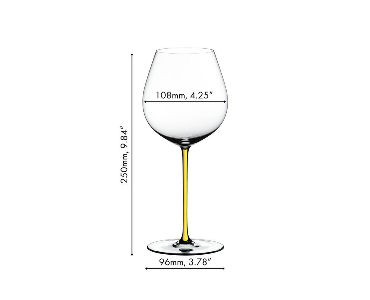 PINOT NOIR WEINGLAS Fatto A Mano Gelb 125 ml - Gelb, Glas (0.125L) - Riedel