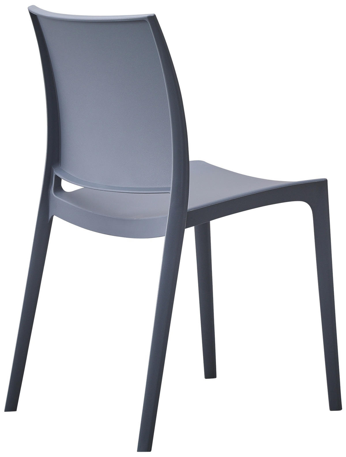 GARTENSTUHL Kunststoff Grau - Grau, Kunststoff (42/81/49cm) - CLP
