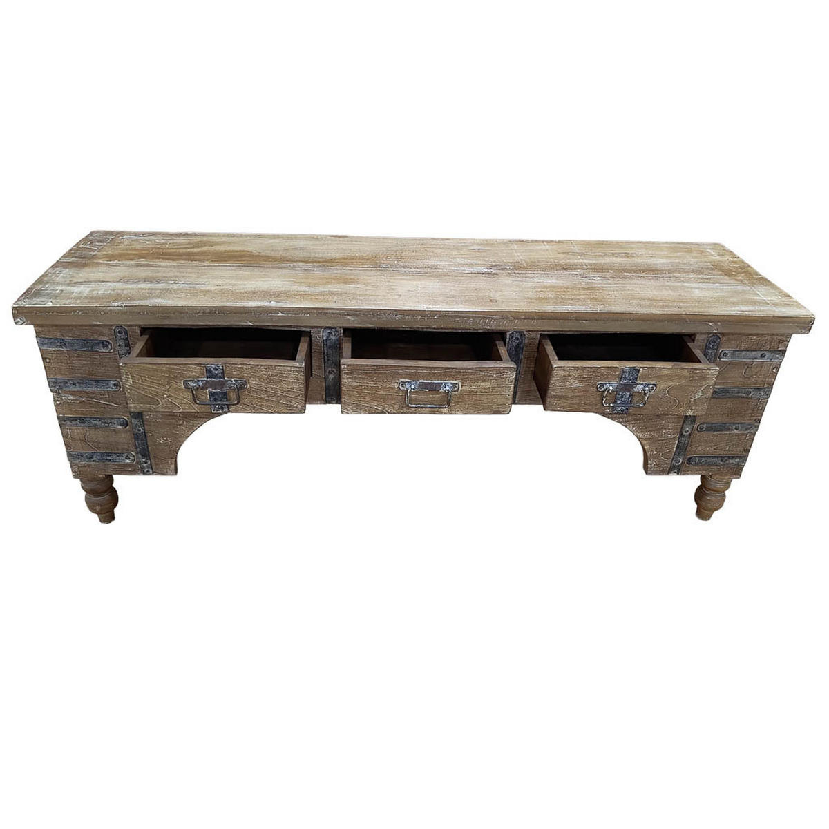 TV-LOWBOARD aus Holz, 175x45x57cm - Braun, Holz (175/57/45cm) - Wanderlust