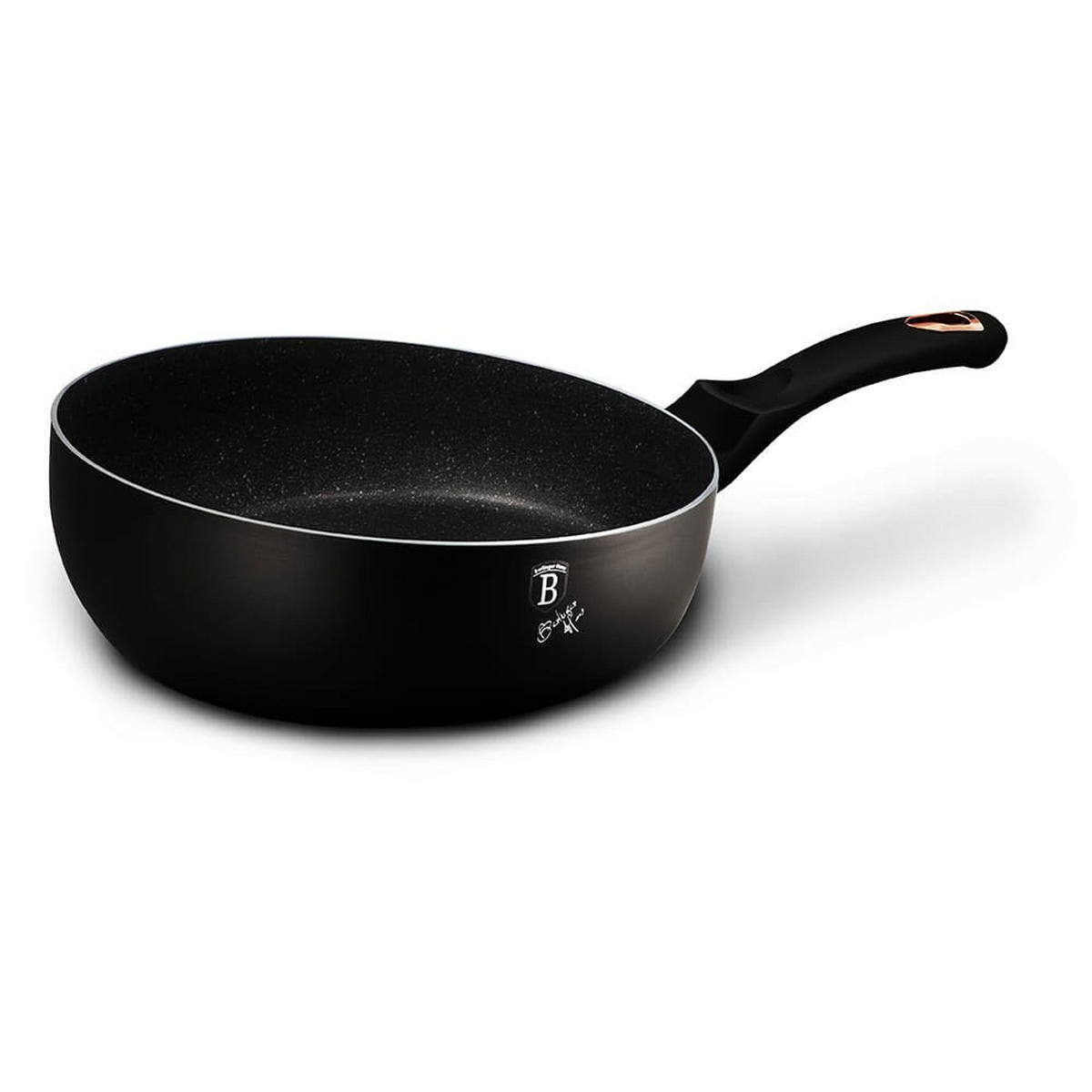 PFANNE Schwarz 26/26/5 cm BH1855 - Schwarz, Metall (26cm) - Berlinger Haus