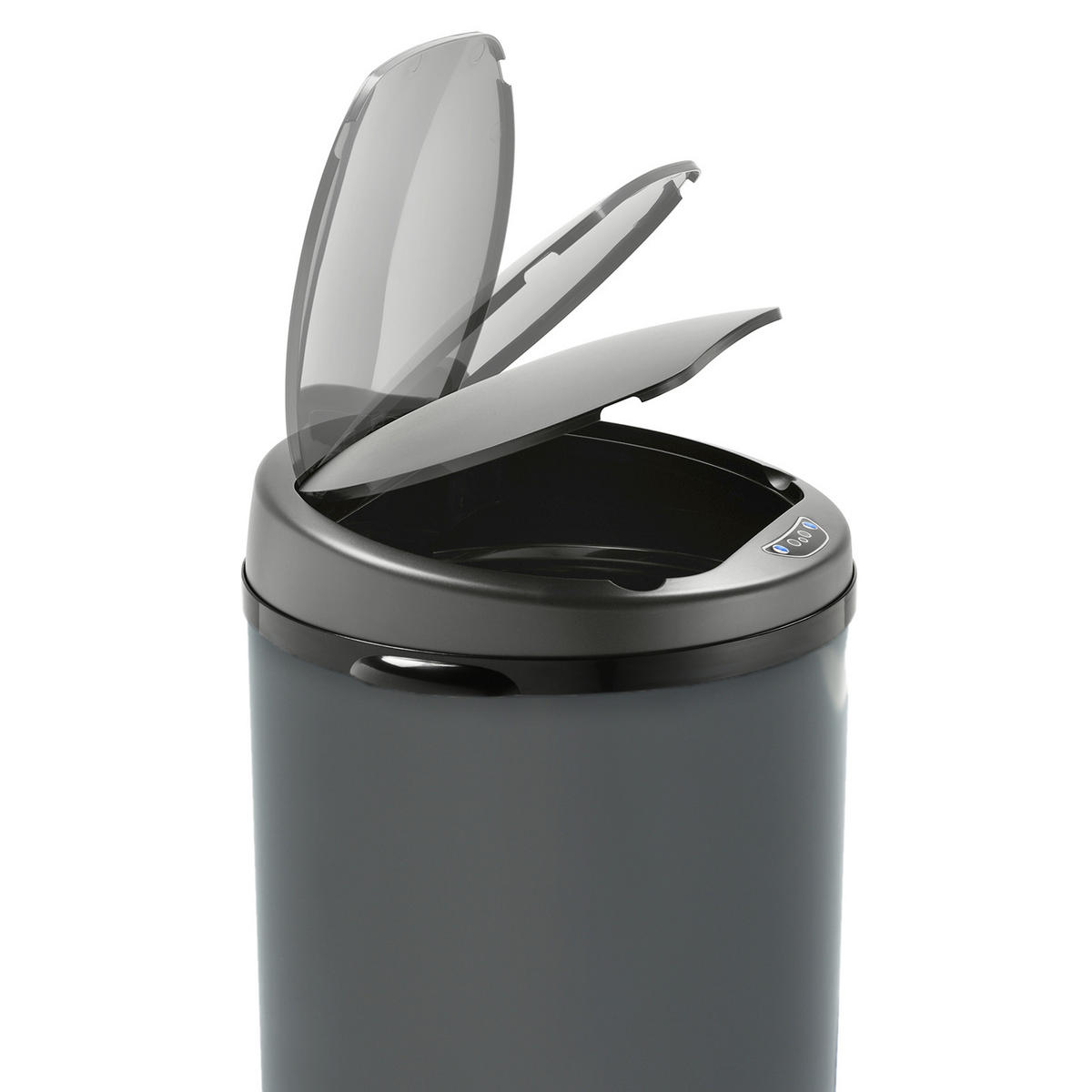 SENSORMÜLLEIMER 30L - Grau, Metall (32/51/32cm) - SVITA