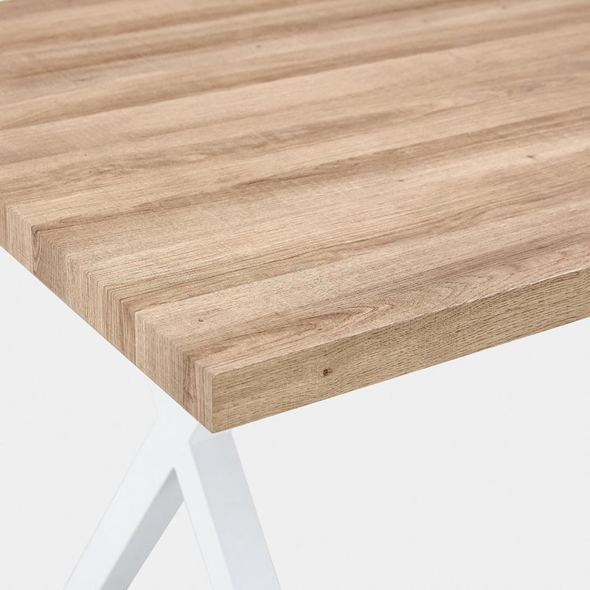 ESSTISCH Parks Weiß 180 cm x 75 cm - Weiß, Holzwerkstoff (90/180/75cm) - Klast Home