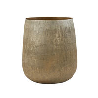 TOPF Genoli Gold Ø39/42 cm - Goldfarben, Metall (39/42cm) - Light & Living