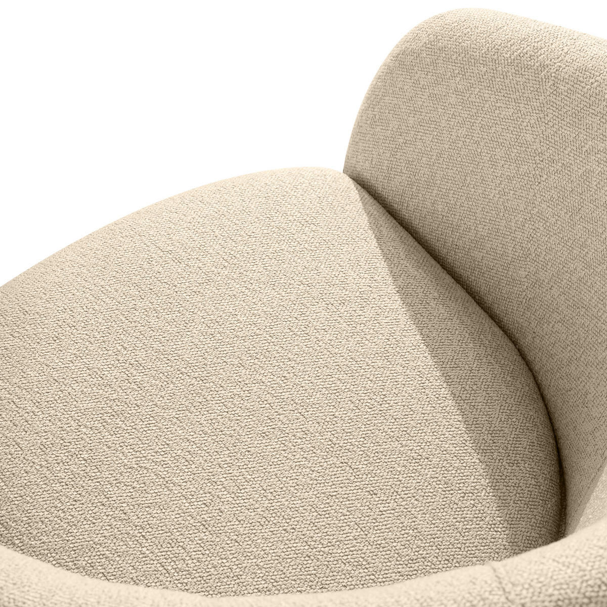GARTENSESSEL SOLIS - Creme, Textil/Metall (69/76/66cm) - KONSIMO®