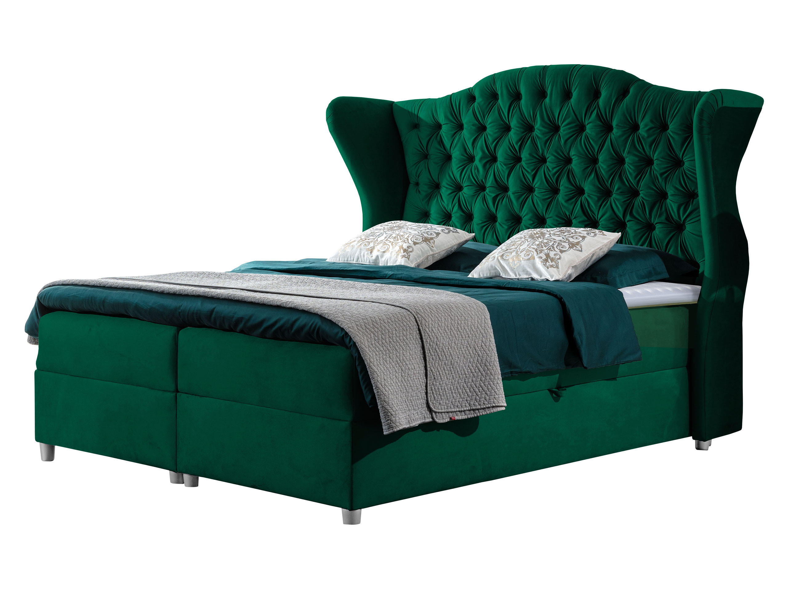 BOXBETT Livia - Grün, Holz (120/200cm) - MIRJAN24