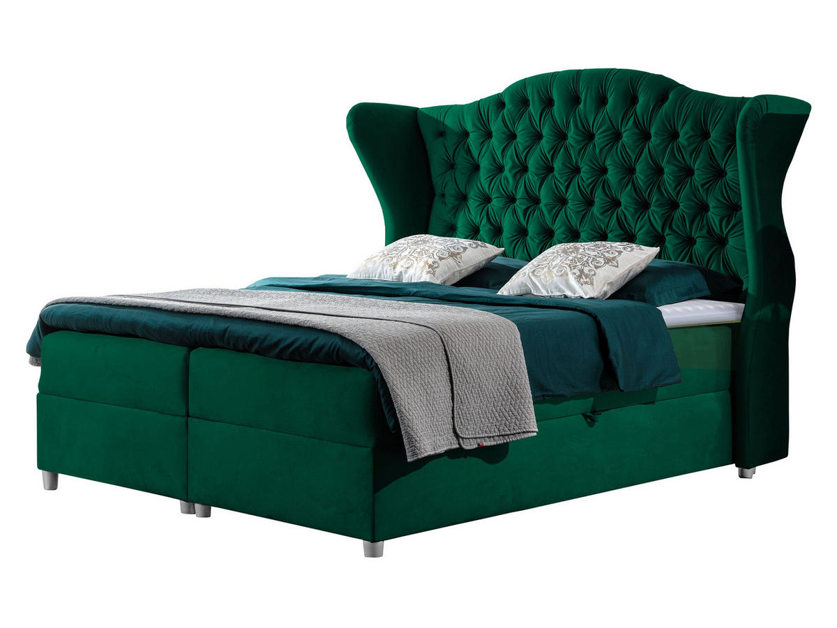 BOXBETT Livia - Grün, Holz (120/200cm) - MIRJAN24