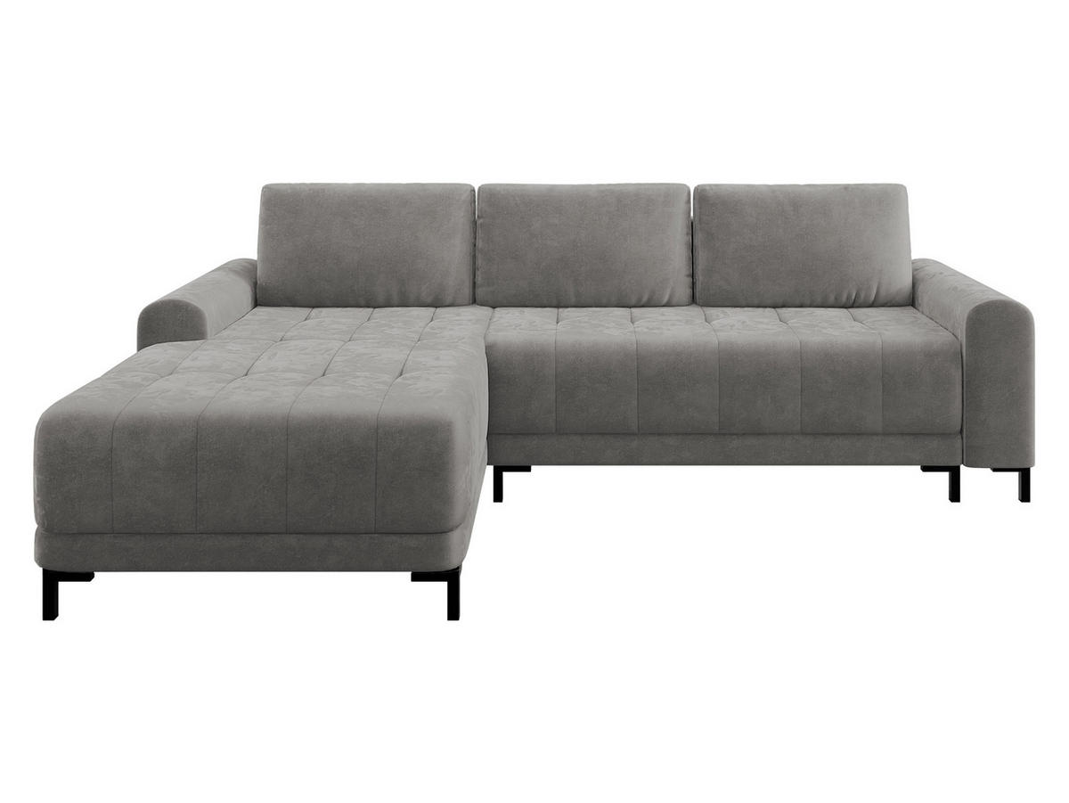 ECKSOFA Aris L, Seite: Links - Schwarz/Grau, Holz/Textil (258/168cm) - MIRJAN24
