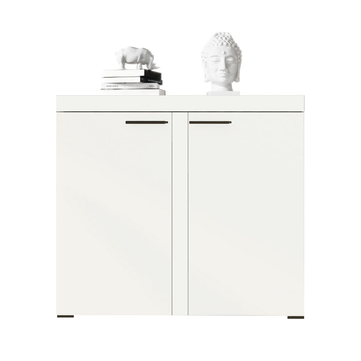 SIDEBOARD Spacoro 2D Weiß 97,2/82/40,3 cm – Schmale Kommode Eleganz für Ihr Zuhause - Weiß, Holzwerkstoff/Kunststoff (97/82/40cm) - AX Living