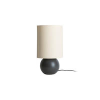 TISCHLAMPE Alma Ø 16 cm - Schwarz, Keramik (16/16/34.5cm) - Leitmotiv