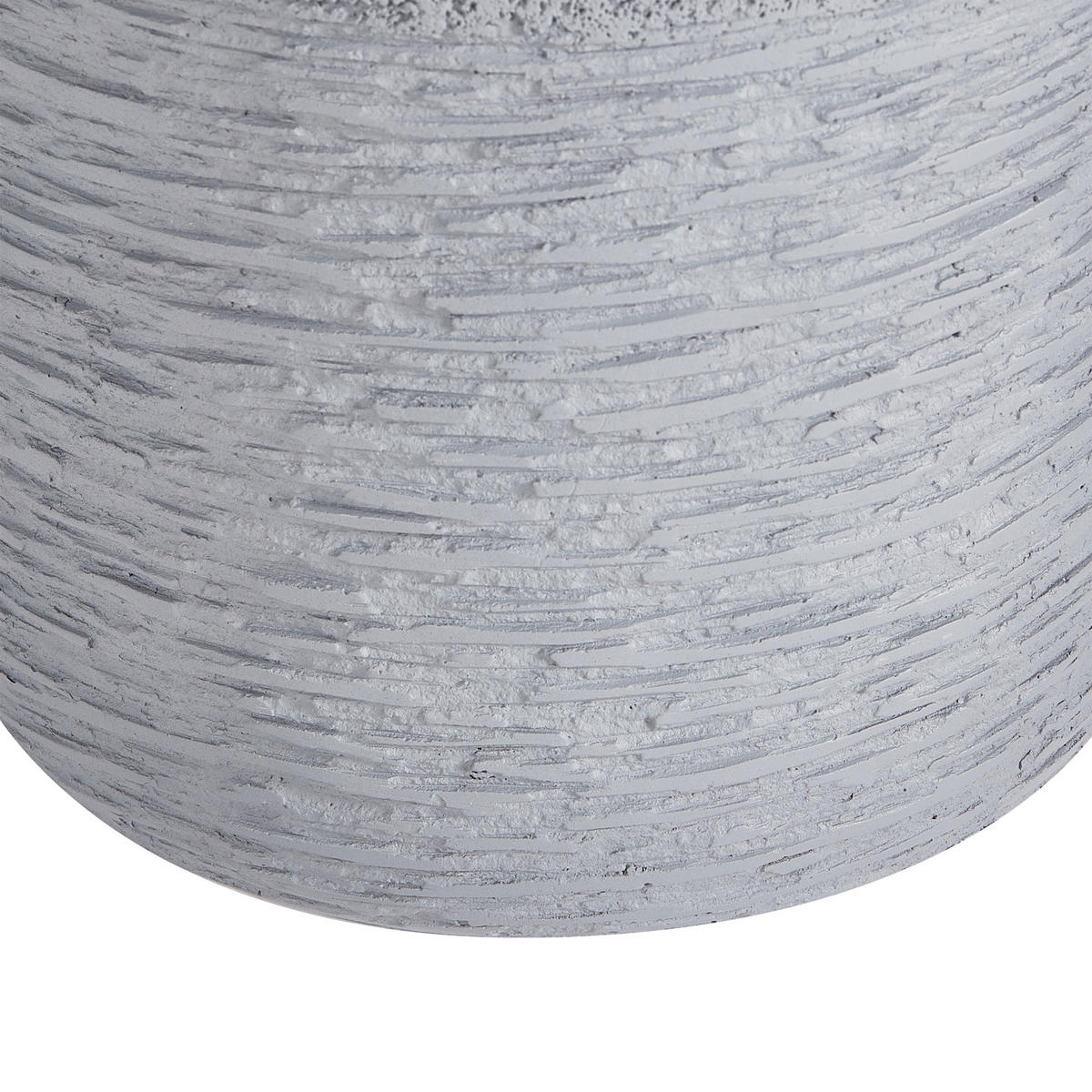 BLUMENTOPF grau rund 26/26/25 cm Samos - Grau, Naturmaterialen (25cm) - Beliani
