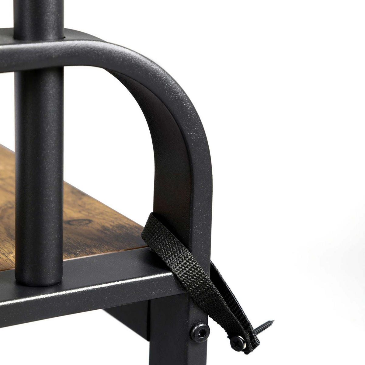 GARDEROBENSTÄNDER - Schwarz, Holzwerkstoff (33.7/34/72cm) - Hansiro
