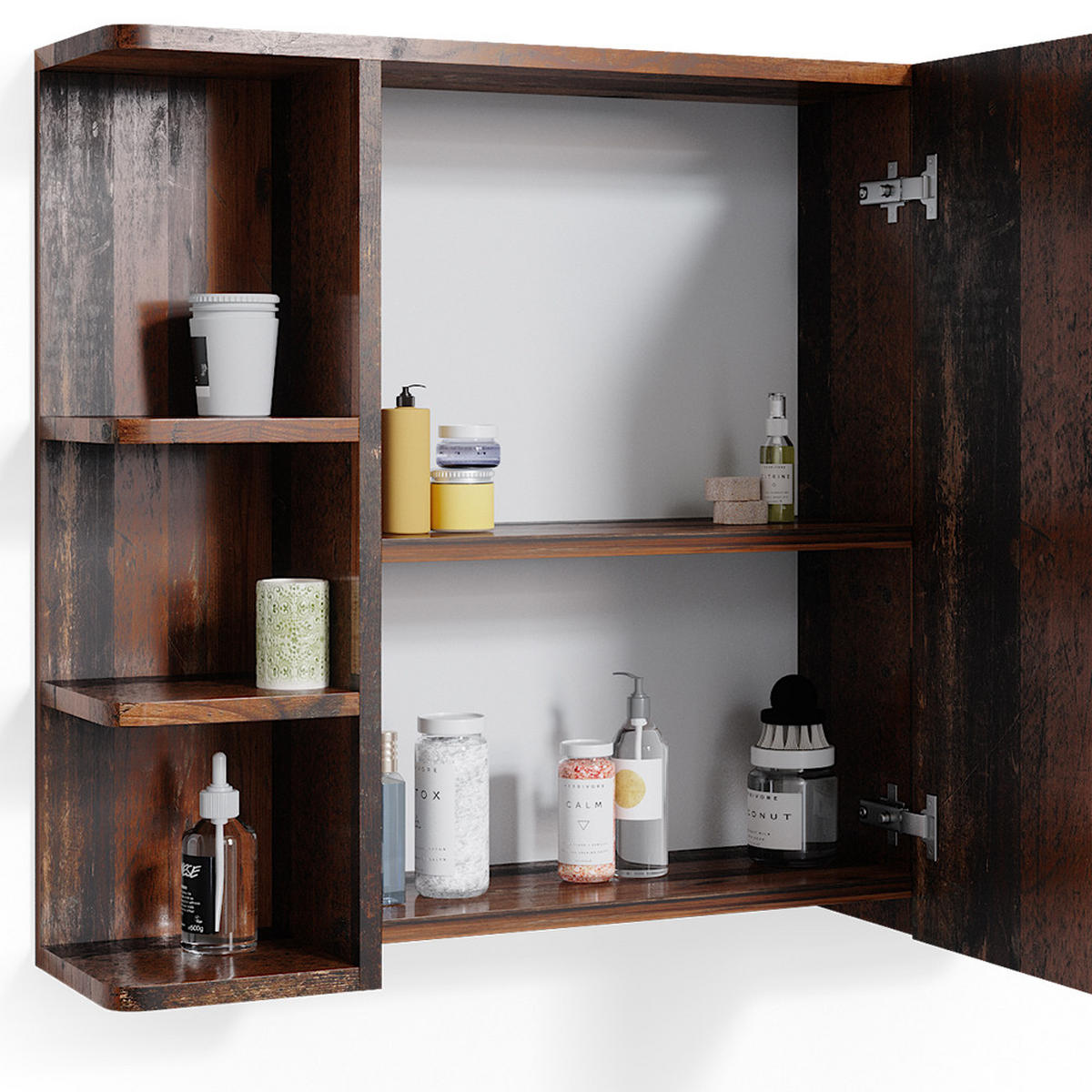 BADMÖBEL-SET Fynn Eiche rustikal 2 Teile - Wildeiche, Holzwerkstoff (60/54/32cm) - Vicco