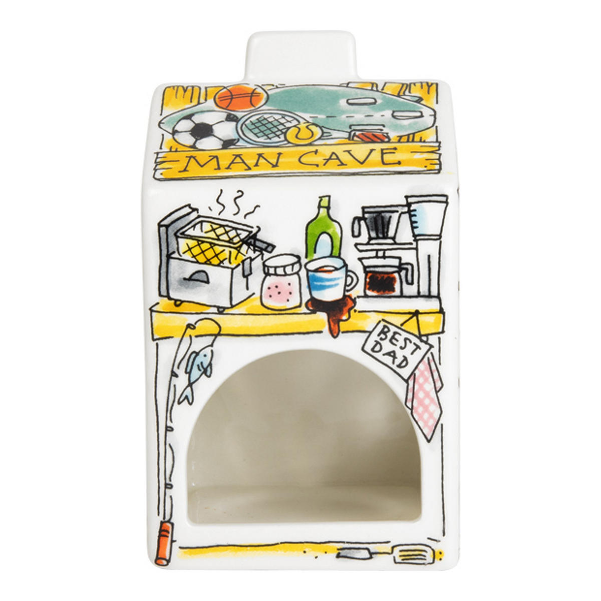 LICHTHAUS Vatertag Männerhöhle in Bunt - 14,50cm - Multicolor, Keramik (8.5/14.5/8.3cm) - Blond Amsterdam
