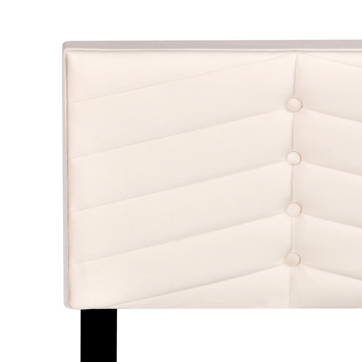 ČALOUNĚNÁ postel 140/200 cm sametové béžové s lamelovým roštem a nastavitelným čelem - béžová, textil (140/200cm) - BEAOK