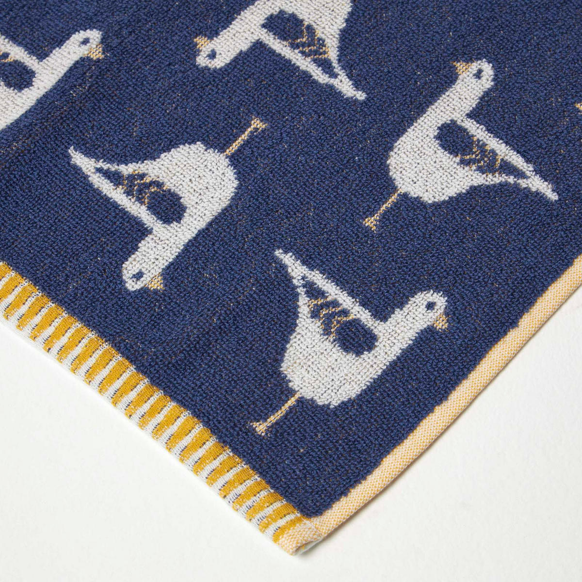 HANDTUCH Möwen blau - Dunkelblau, Textil (50/85cm) - Homescapes