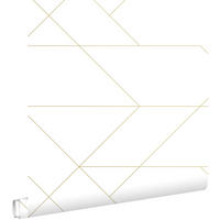 TAPETE grafische Linien 53 cm x 10.05 m - Weiß, Papier (53/1000cm) - ESTAhome