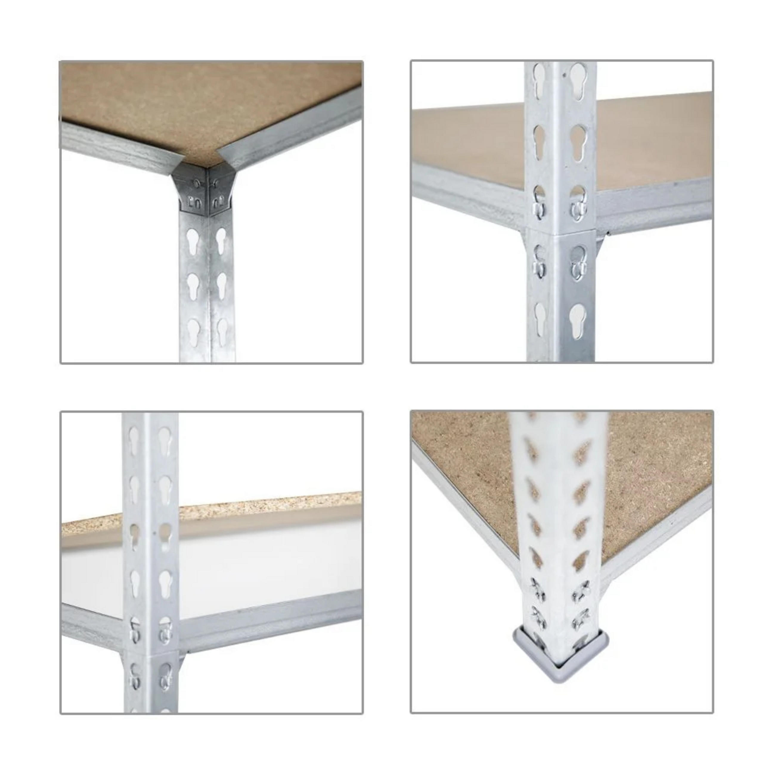ECKREGAL Small Muli HxBxT 90 x 90 x 50 cm 3 Fachböden Fachlast 200 kg Verzinkt - Silberfarben, Metall (90/90/50cm) - PROREGAL
